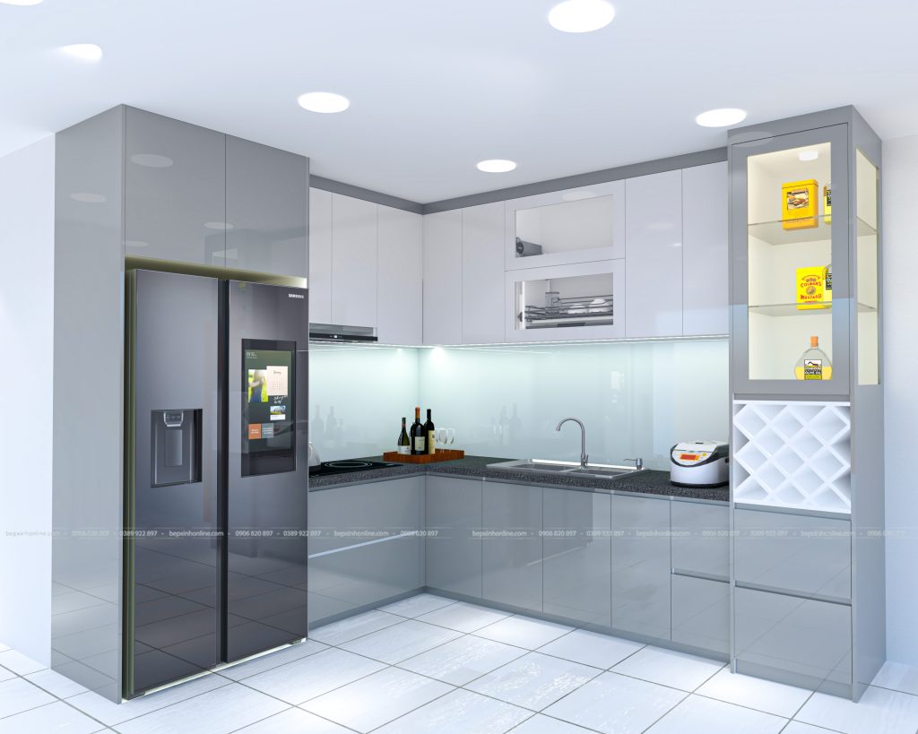 Thiết kế Tủ bếp nhà Anh Hoàng