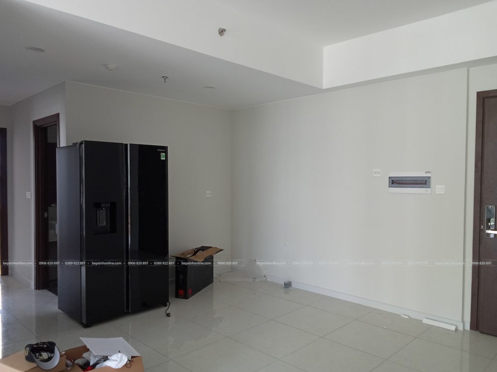 Hiện trạng mặt bằng khu vực Tủ bếp nhà Anh Hoàng