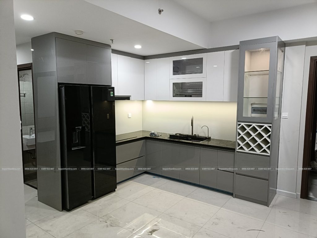 Hoàn thiện thi công Tủ bếp A Hoàng - chung cư Picity